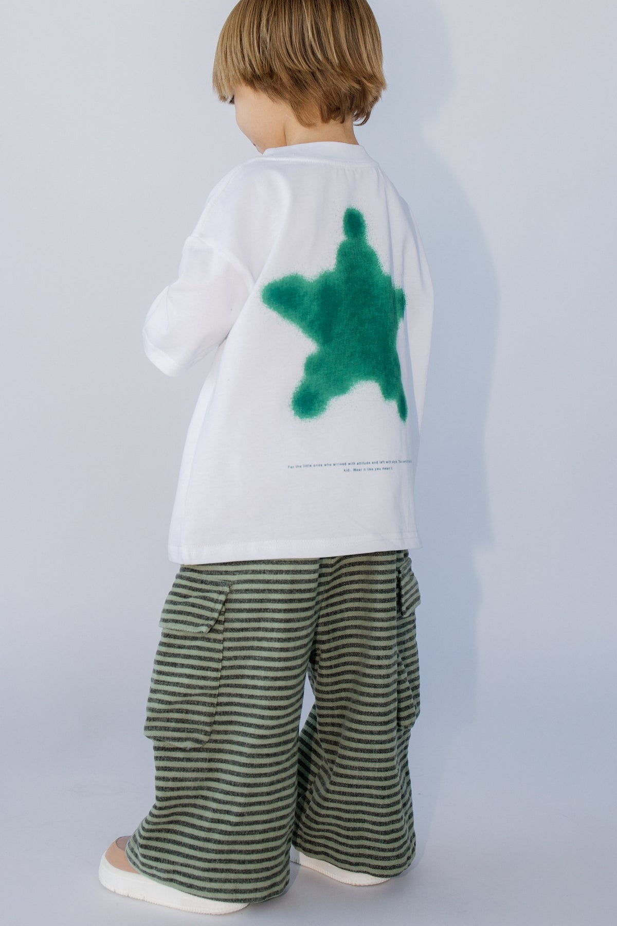 Green Stripe Cargo Pants