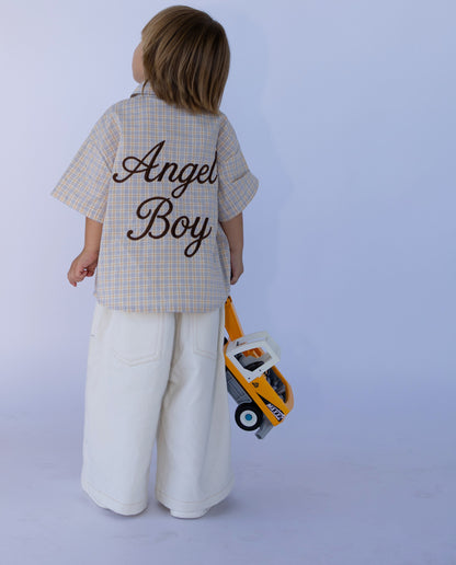 White Denim Pants