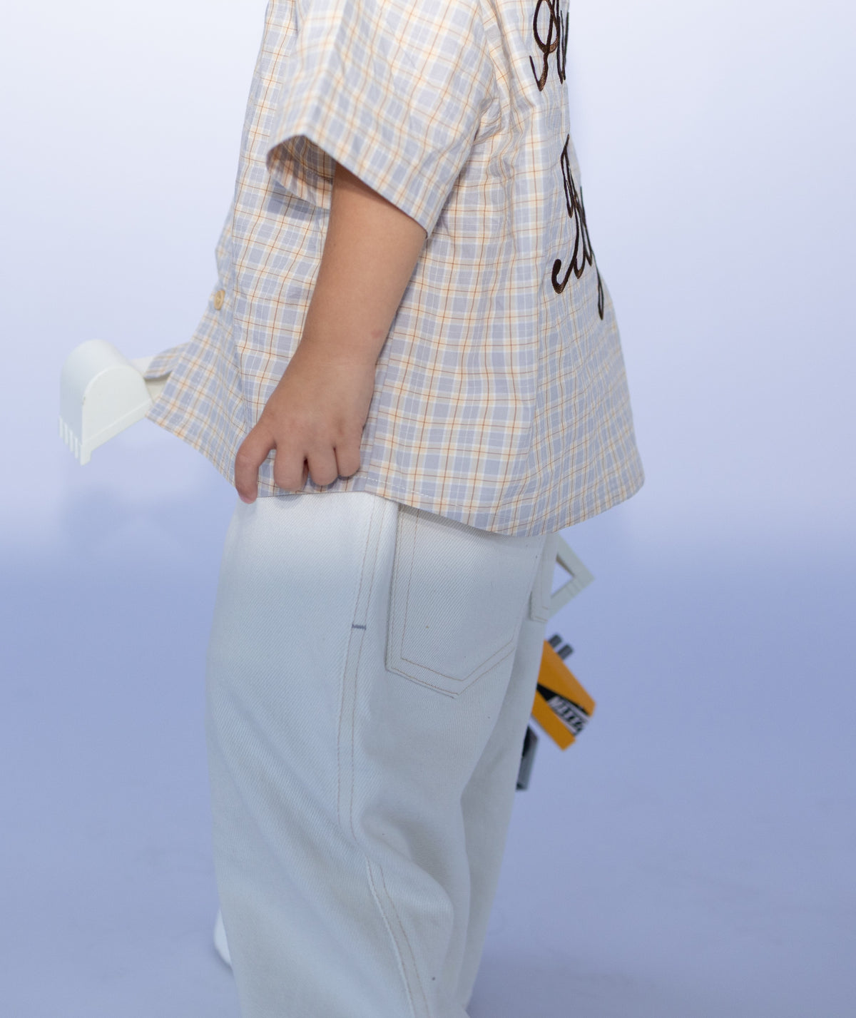 White Denim Pants