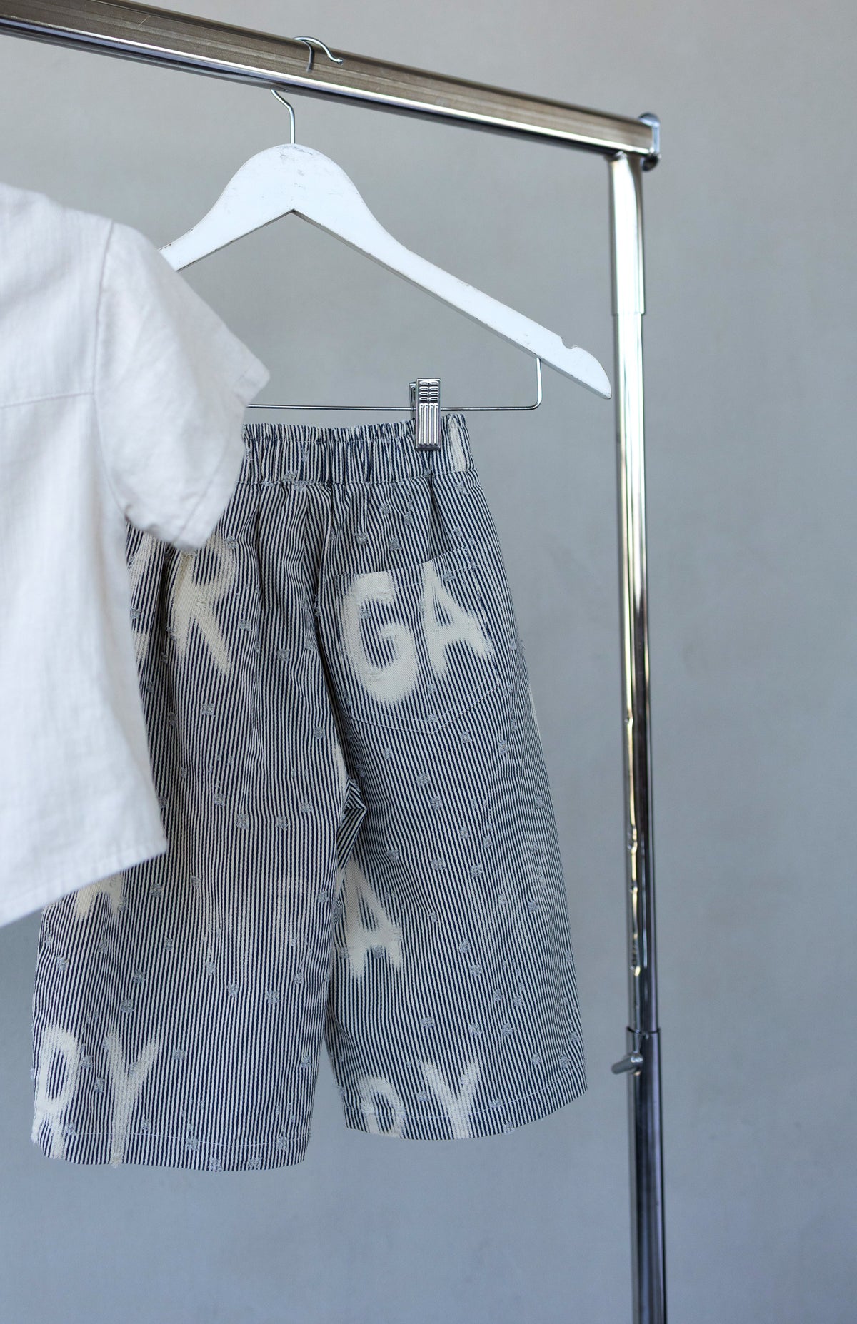 Grey Letters Pants